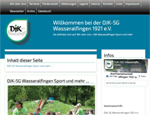 Tablet Screenshot of djkwasseralfingen.de